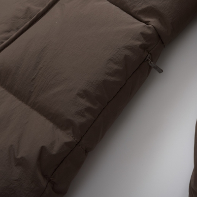 ハイクオリティダウンジャケット角部分ディテール